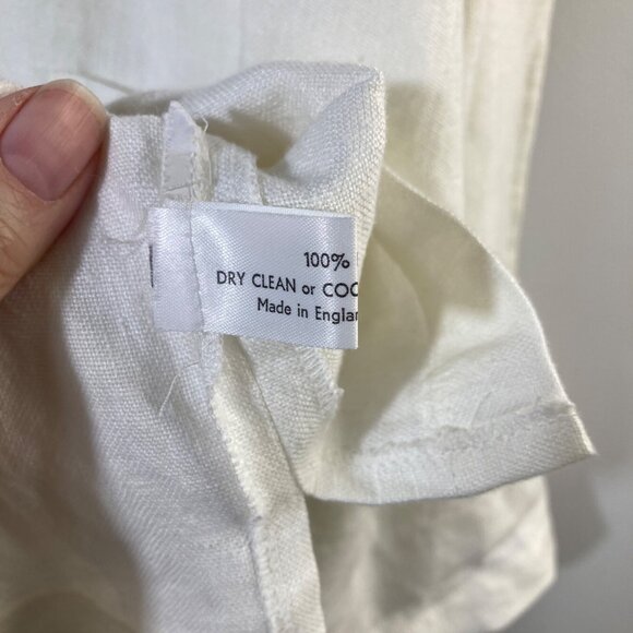 Womens Eskandar Bergdorf Goodman Lagenlook Boxy Linen Jacket White Esk‎ size1 US - Picture 11 of 15